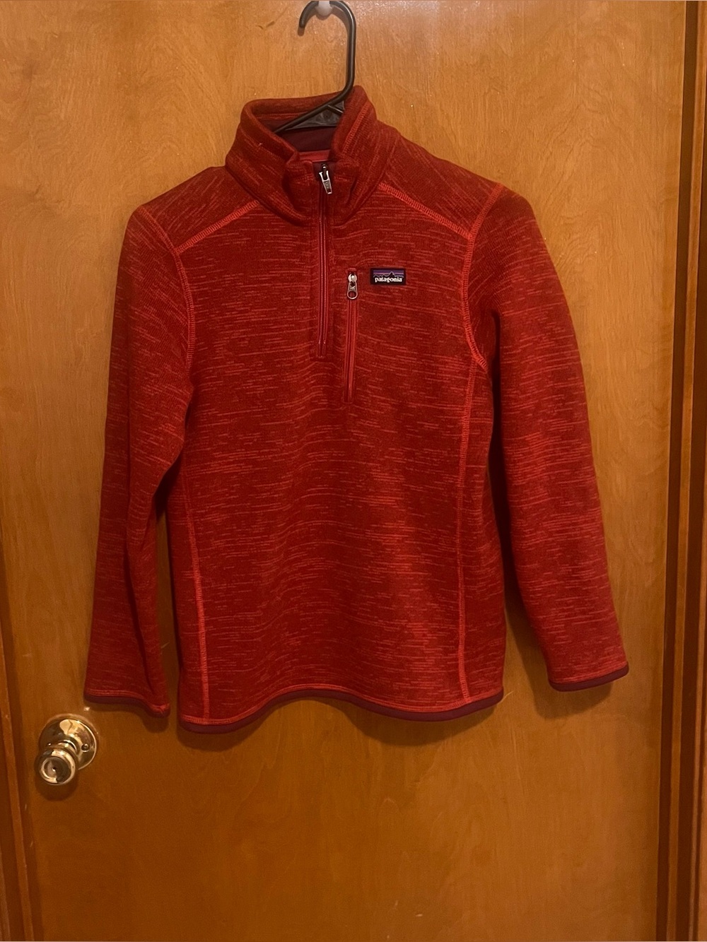 Patagonia Kids rust Half-Zip Pullover
